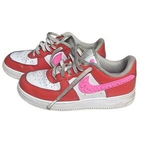 Nike Air Force 1 pink and red Valentine’s Day size 3